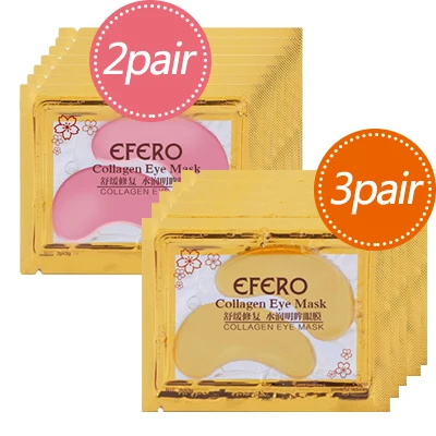 EFERO 8 пар = 16 шт. коллагеновая Золотая маска для глаз маска для лица против темных кругов омолаживающий патчи для глаз для ухода за глазами увлажняющий крем - Цвет: 5pair