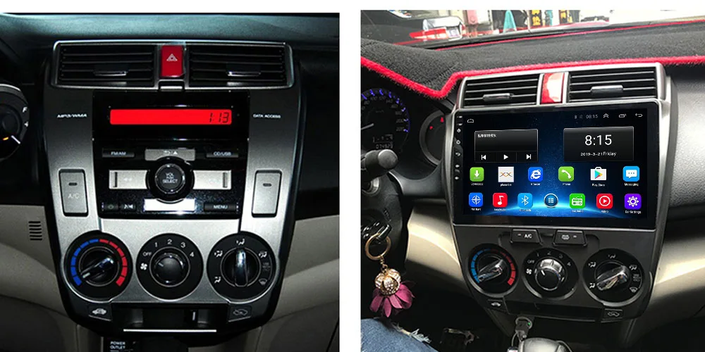 Четырехъядерный Android 8,1 для HONDA CITY 2006 2007 2008 2009 2010 2011 2012 мультимедийный стерео автомобильный dvd-плеер навигация gps радио