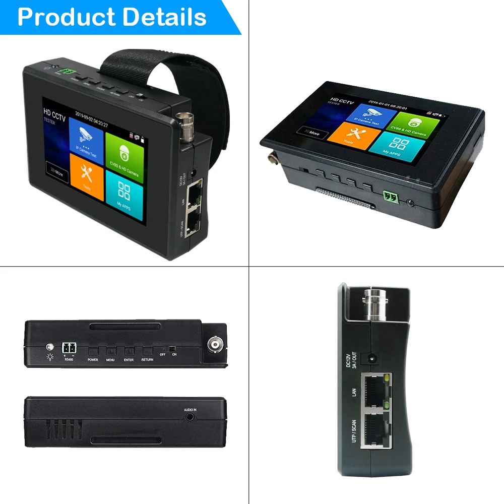 4K cctv tester Pc monitor mini monitor for camera ipc tester monitors for pc poe tester ip camera tester cctv tester monitor