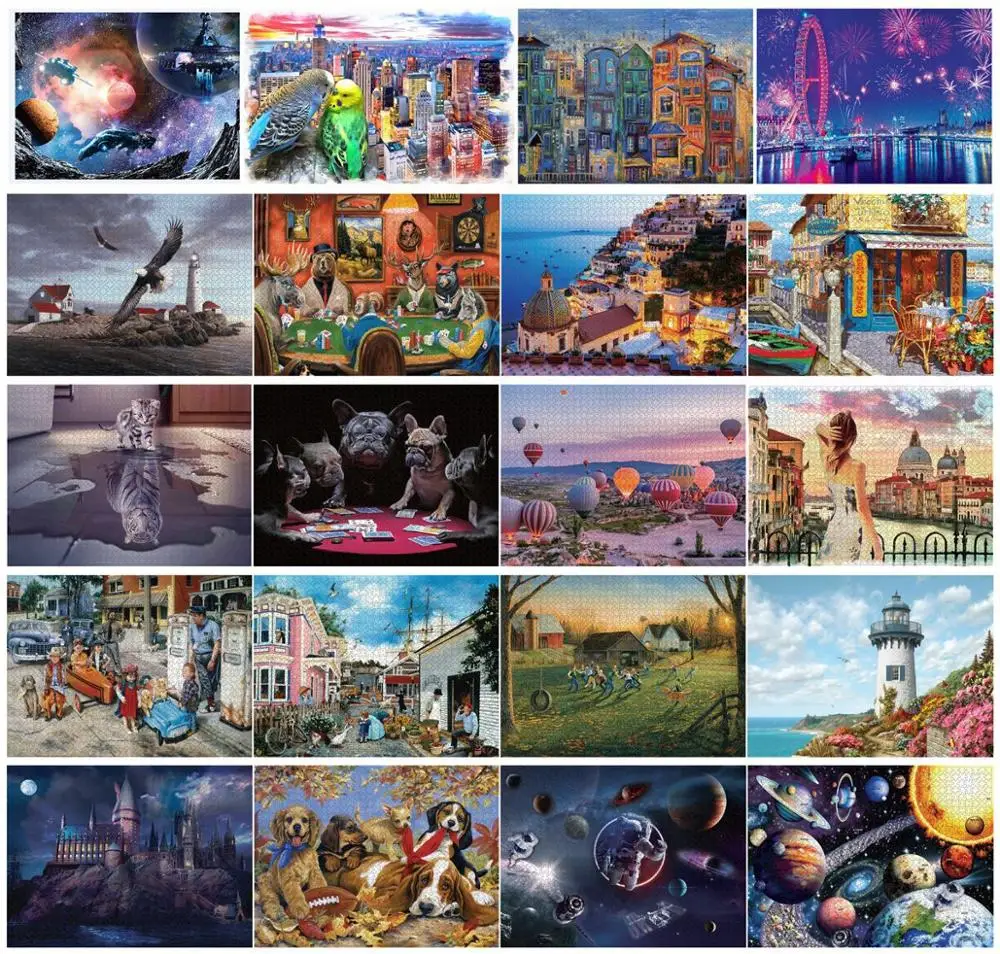 

Hot Sale Puzzle 1000 Pieces Adult Puzzle Jigsaw Parper Puzzle Adulto Educational Toys 1000 Pieces Puzzle Toy For Children's Gift