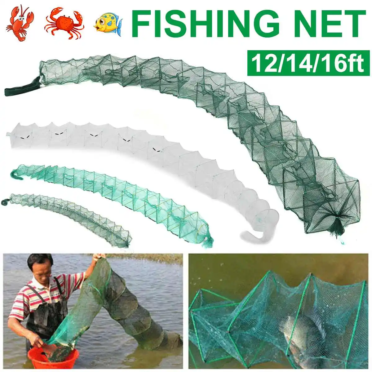 

Сетка для рыболовной сети/снасти/Клетка Складной Ловца Раков кастинговый Ловец/рыболовная сеть Краб/раки/креветки/окунь/кастинговые ловуш...