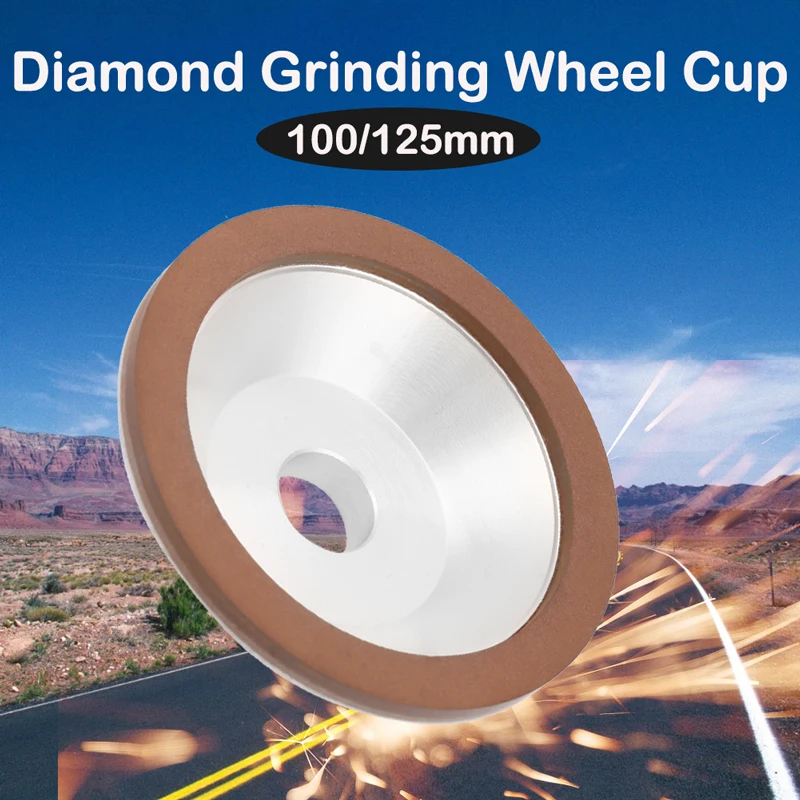 

Grinding Wheel Diamond Cup Grinding Circle for Tungsten Steel Milling Cutter Tool 125x32mm, 100x20mm