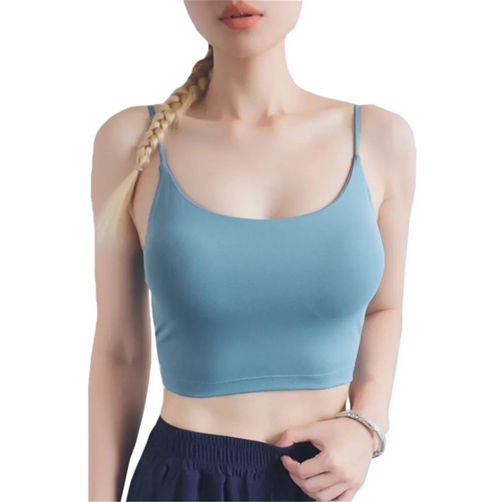 Женский спортивный бюстгальтер с перекрестными лямками эластичный цвет в