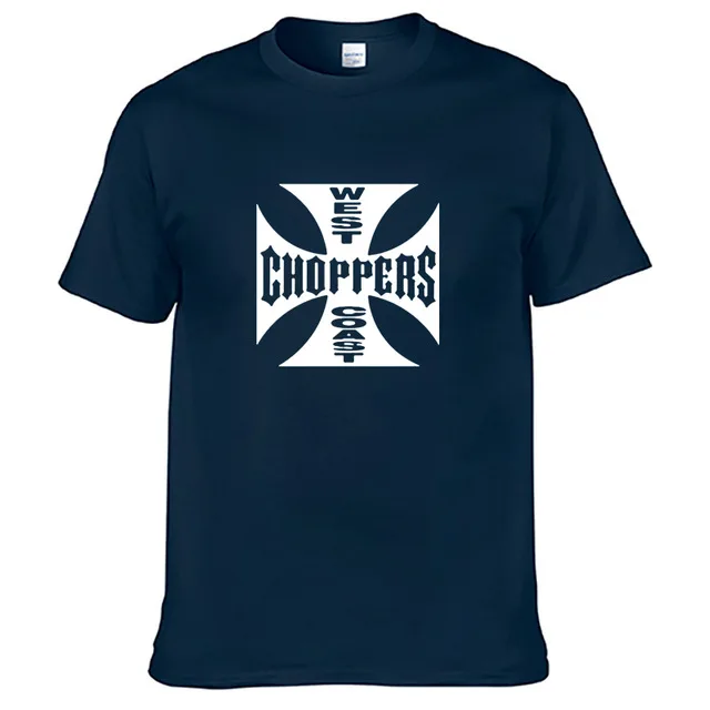 Мужская хлопковая футболка с коротким рукавом Повседневная принтом West Coast лето