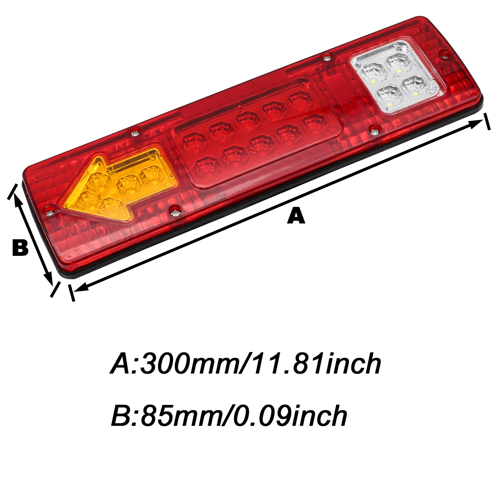 2x 46 LED Truck Tail Light Bar for Boat Trailer Pickup RV Camper UTV UTE Vans Turn Signal Brake Reverse Running Taillight | Автомобили и
