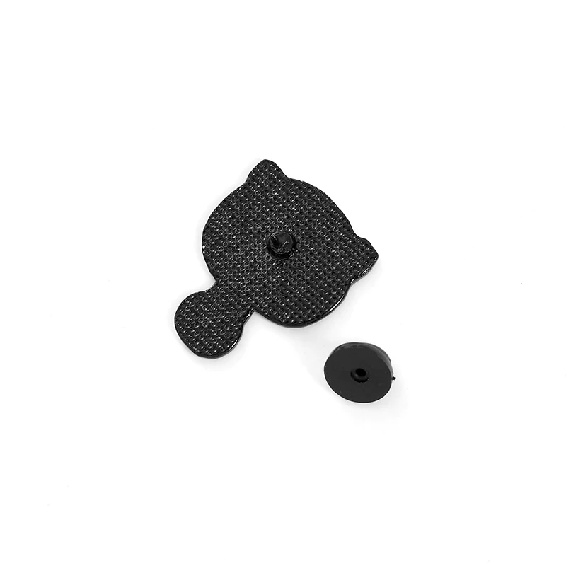 Под заказ эмалированная заколка в виде красного гриба кота брошь-Кошечка сумка