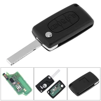 433mhz 3 buttons keyless entry uncut flip remote key fob id46 chip and hu83 blade ce0536 for citroen c3 c4 c5 models 2005 2011