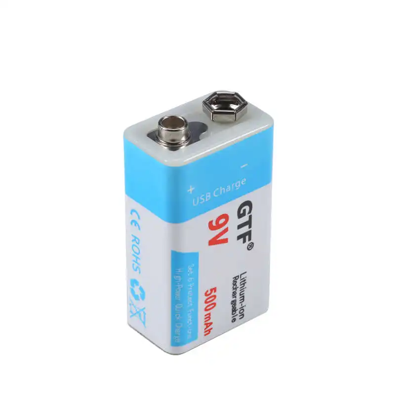 GTF 9V 1000 мА-ч/500 батарея mAh USB Литий-полимерный аккумулятор Перезаряжаемые Батарея USB литий-ионный аккумулятор для игрушки электронный продукт перевозка груза падения