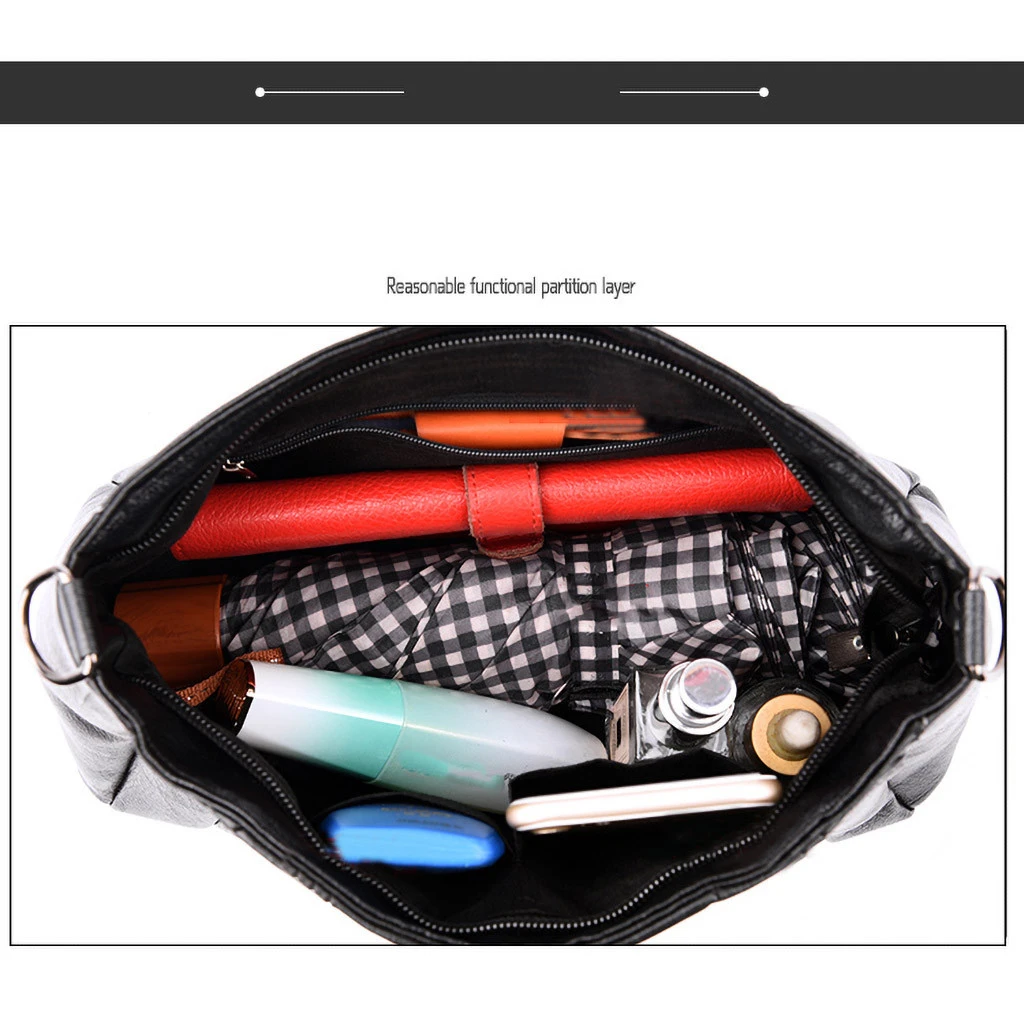 Женская вместительная сумка тоут House Fabre модная Ретро из мягкой кожи 1020|Сумки с