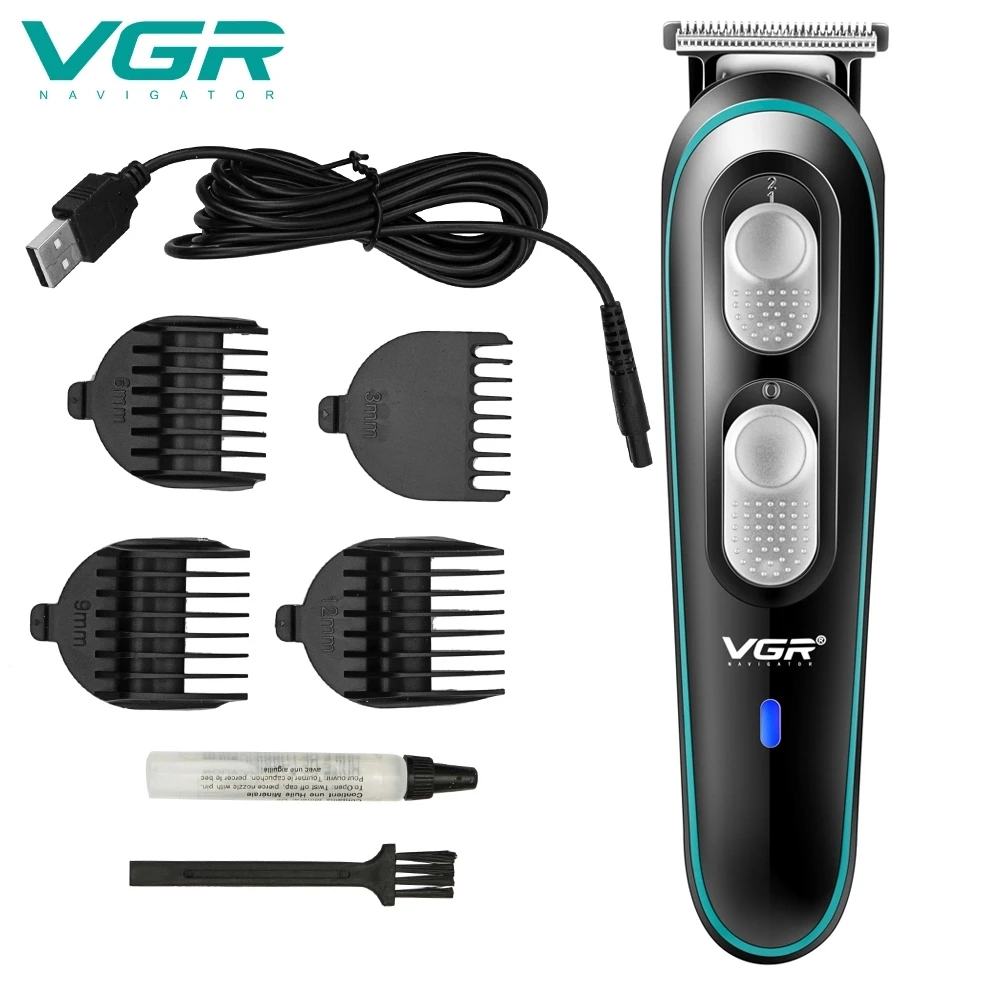 Машинка для стрижки волос VGR Электрическая аккумуляторная с зарядкой от