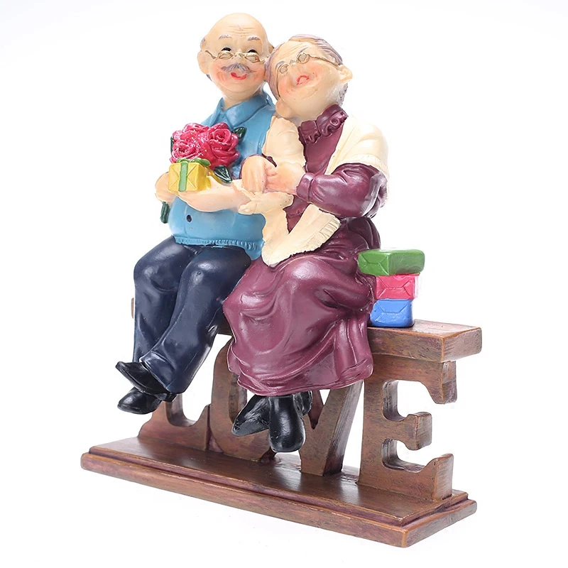 Европейская Статуэтка влюбленного мужа жены фигурки пар из смолы домашний декор