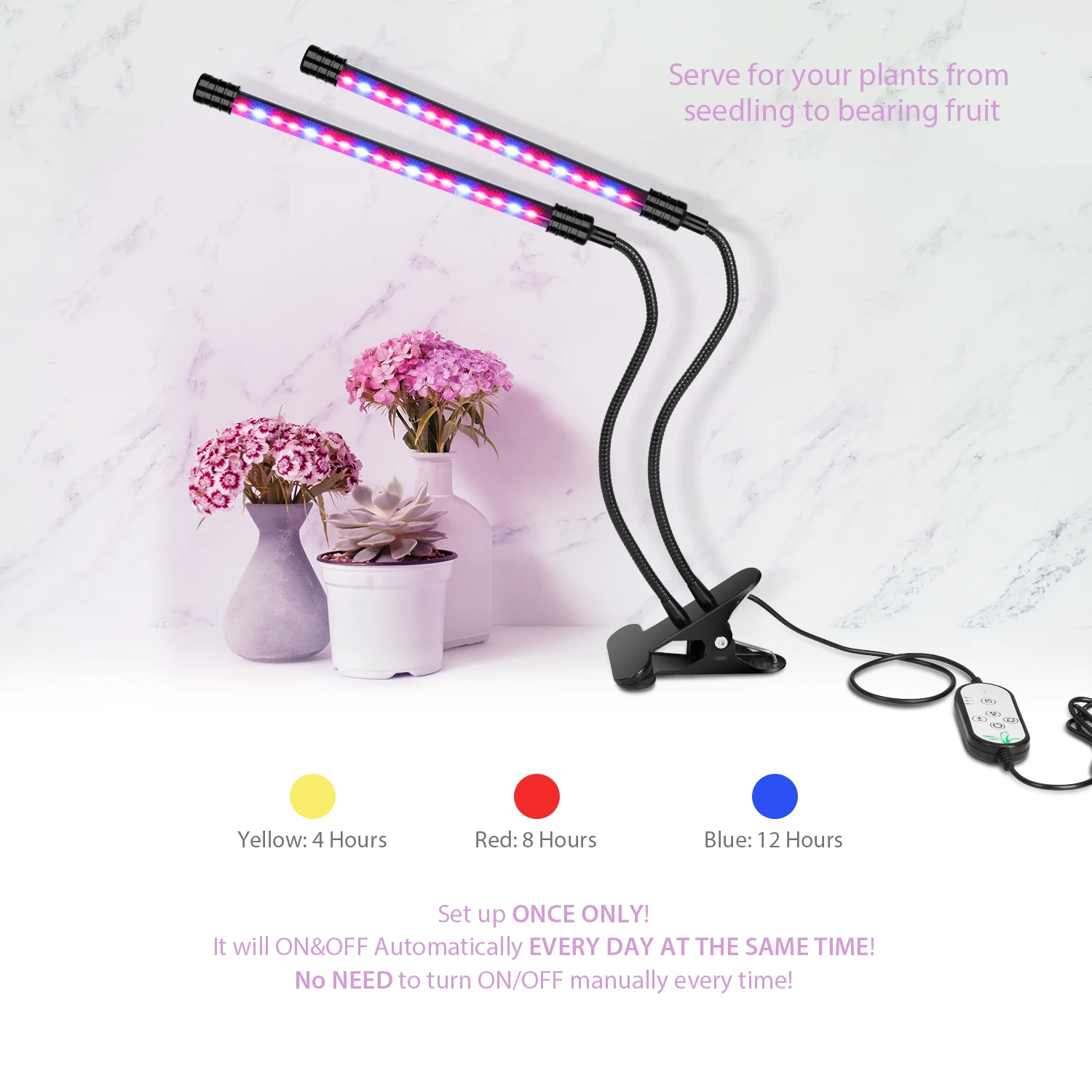 LED Grow Light USB PhytoLamp Full Spectrum 5V Phyto Lamp 4 Heads Plant for Home Plants Flower Seeds Indoor Box | Лампы и освещение