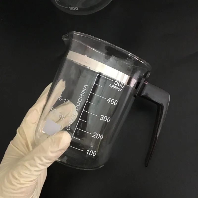 

Glass beaker with handle, beaker with plastic handle, measuring cup 500ml 1000ml, baking cup for laboratory kitchen