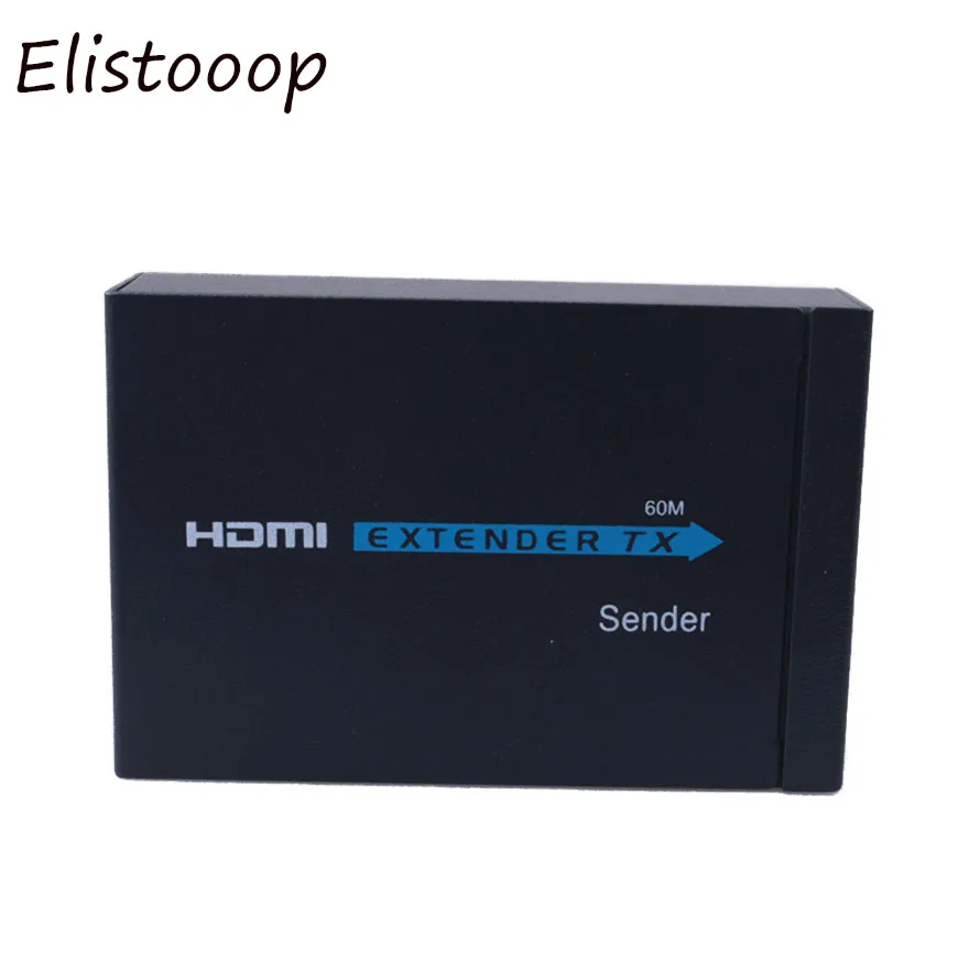 Новинка 1080p 3D HDMI передатчик приемник 60 м удлинитель через Cat 5e/6 RJ45 Ethernet конвертер US