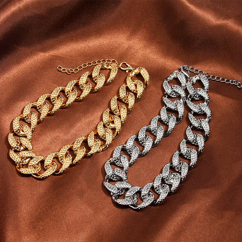 JJFOUCS Панк Винтаж колье ожерелье воротник состояние мужчины t Золото Серебро Цвет