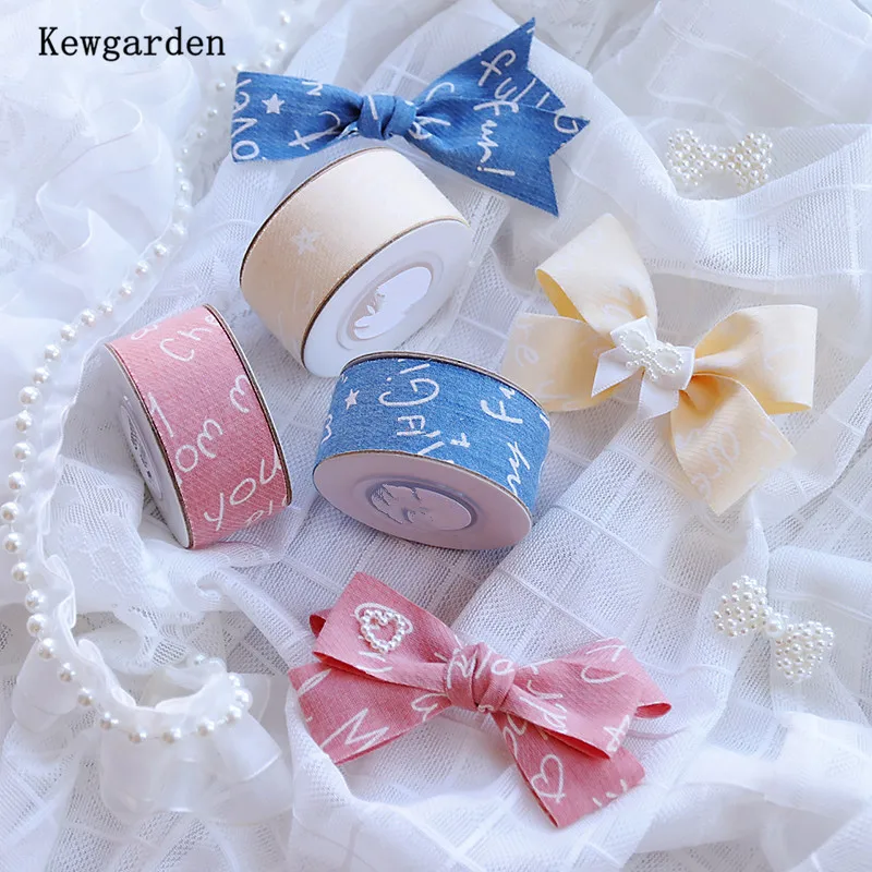 

Kewgarden печатная Полиэстеровая хлопковая лента 1 "1,5" 25 38 10 мм DIY корсажная фотография Аксессуары искусственная лента 10 ярдов