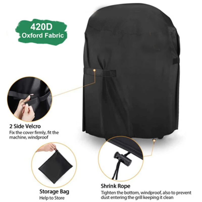 Крышка для барбекю водонепроницаемая крышка гриля с покрытием из ПВХ