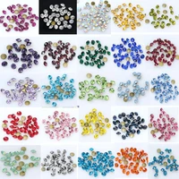 1440p ss234568 round facet cone cz crystal 36color pointed back diamond for 3d nail arts wedding dress repair jewelry beads