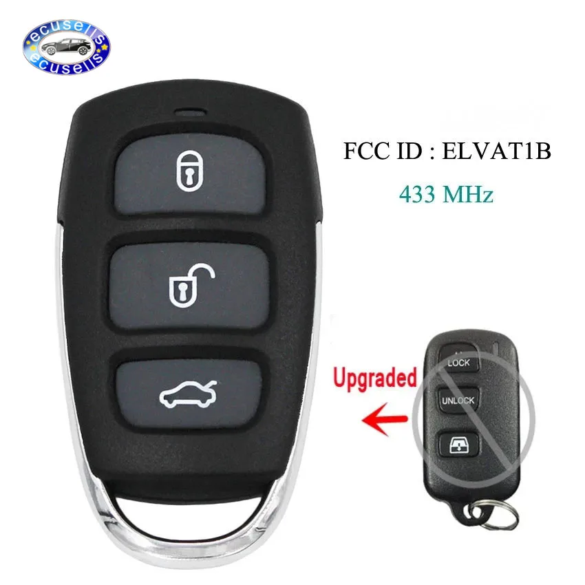 Обновленный дистанционный ключ-брелок от машины 3 + 1 Кнопка 433 МГц для Toyota RAV4 Runner