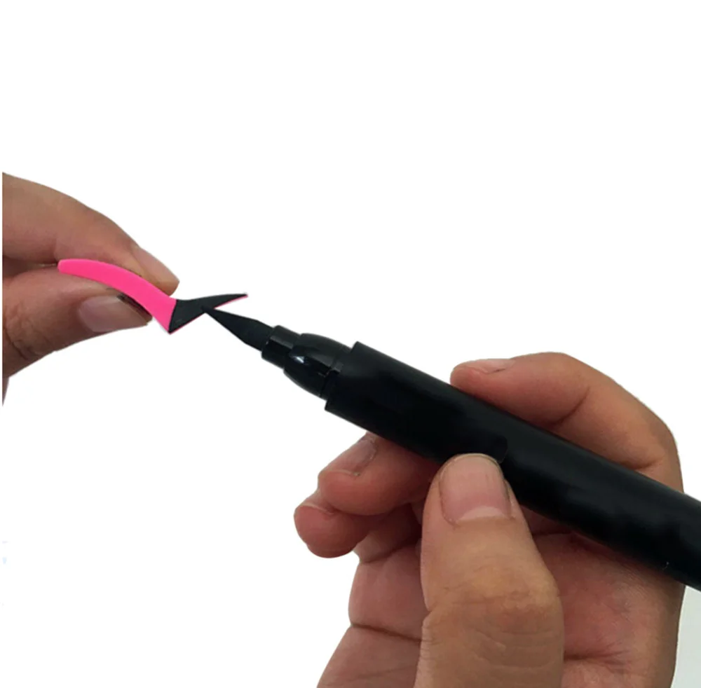 1 пара трафарет для подводки глаз штамп век модели макияжа Pro подводка Новый Стиль