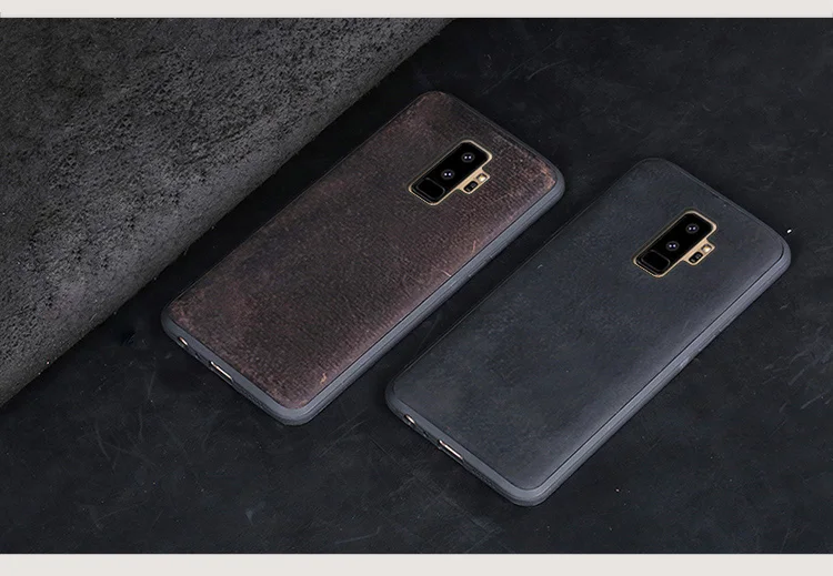 Чехол для samsung Galaxy S7edge S8 S9 S10 плюс A10 A20 A30 A50 A70 из воловьей кожи чехол для Note 8, 9, 10, A5 A7 A8 J5 J6 J7 чехол
