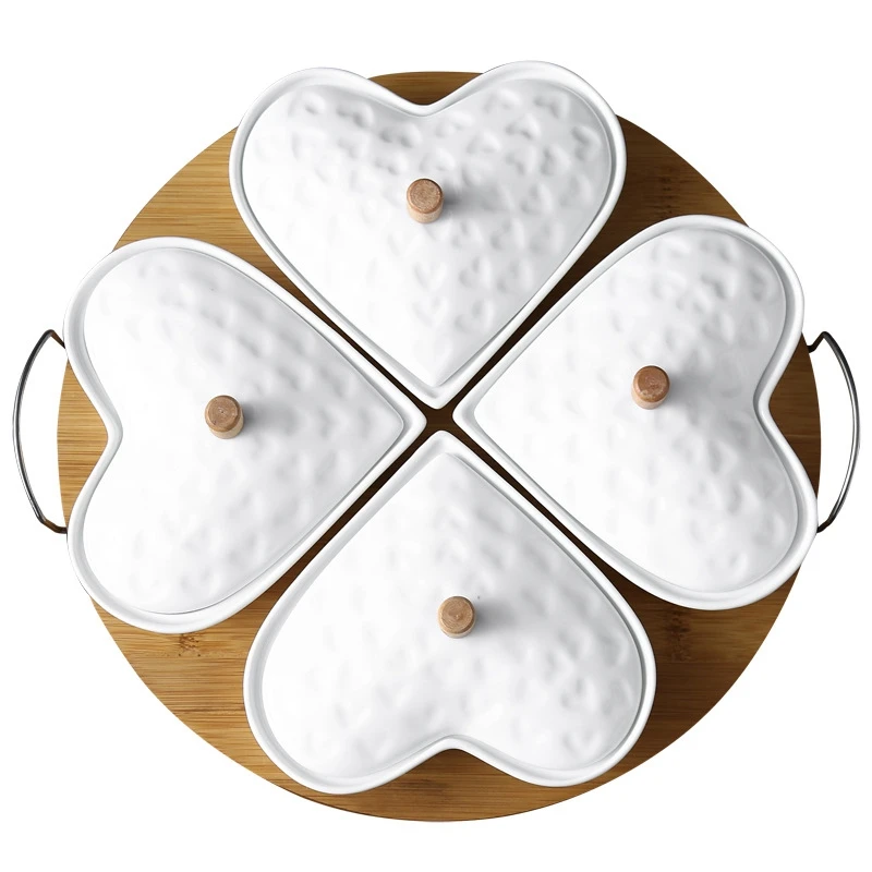 Креативная керамическая сетка Фруктовая тарелка для закуски еды хранения