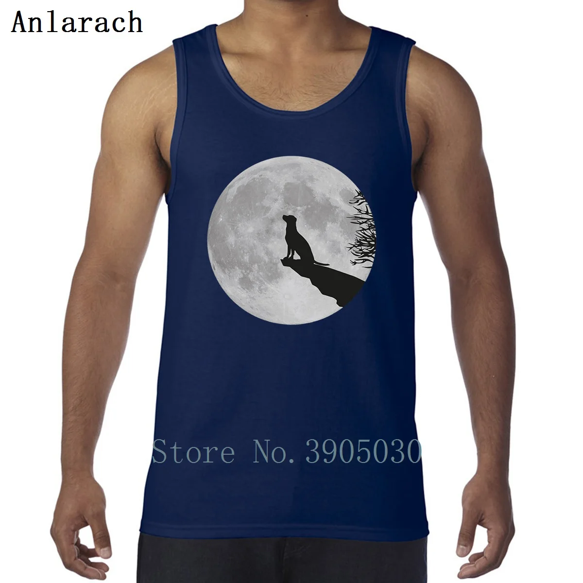 Полная луна собака вой лабрадор щенок жилеты весна осень бесплатная доставка