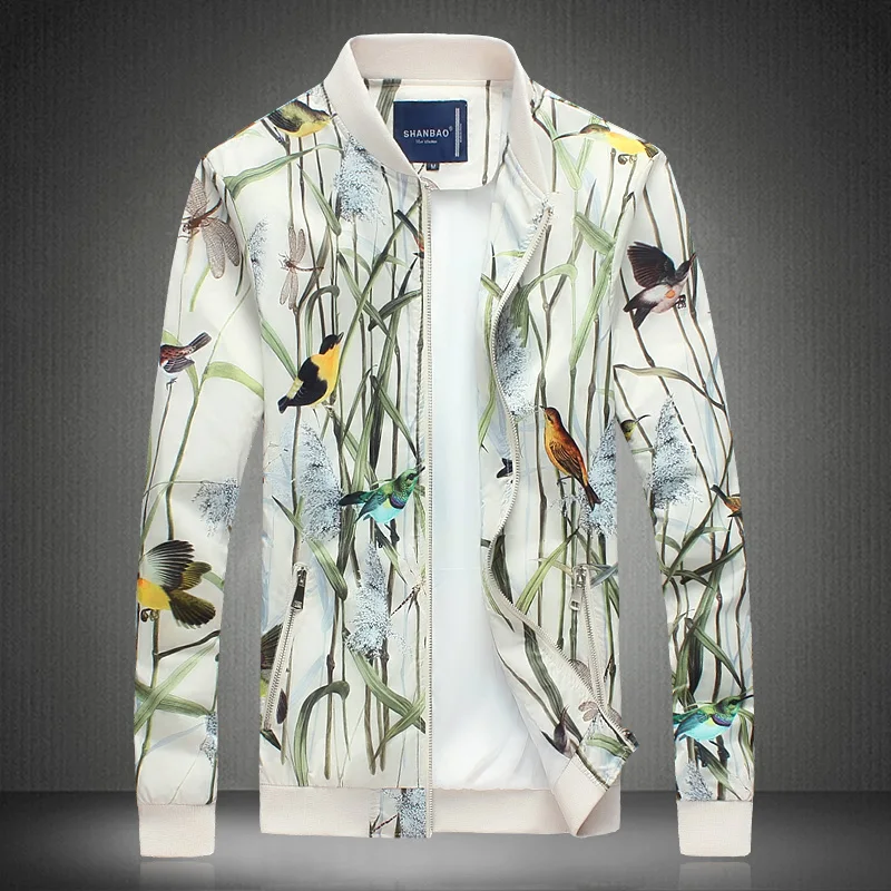 

Spring Fashion Men's Casual Jacket , Brand Jacket Men Bamboo Printing Nobility Men Jacket , Large Size Cardigan Mens Jackets 5xl
