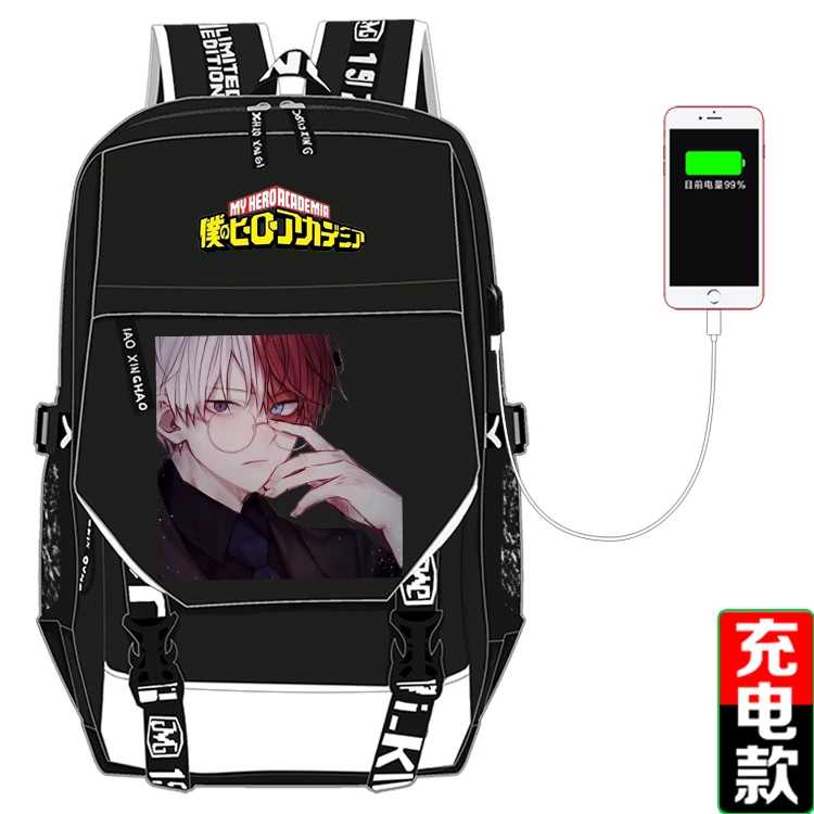 Рюкзак для ноутбука с USB зарядкой My Boku водонепроницаемый школьный ранец