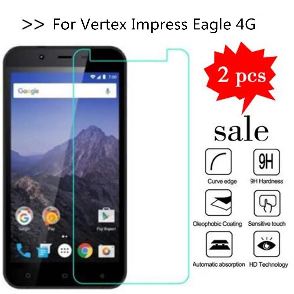 Vertex Impress Eagle 4G закаленное стекло 9H Высококачественная Защитная пленка