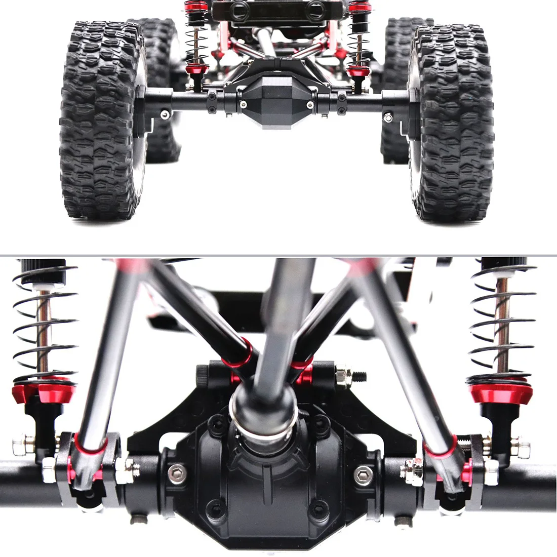Upgrade Version 313mm Wheelbase Frame Chassis with Reverse Transmission Portal Axle for 1/10 AXIAL SCX10 RC Crawler Car | Игрушки и