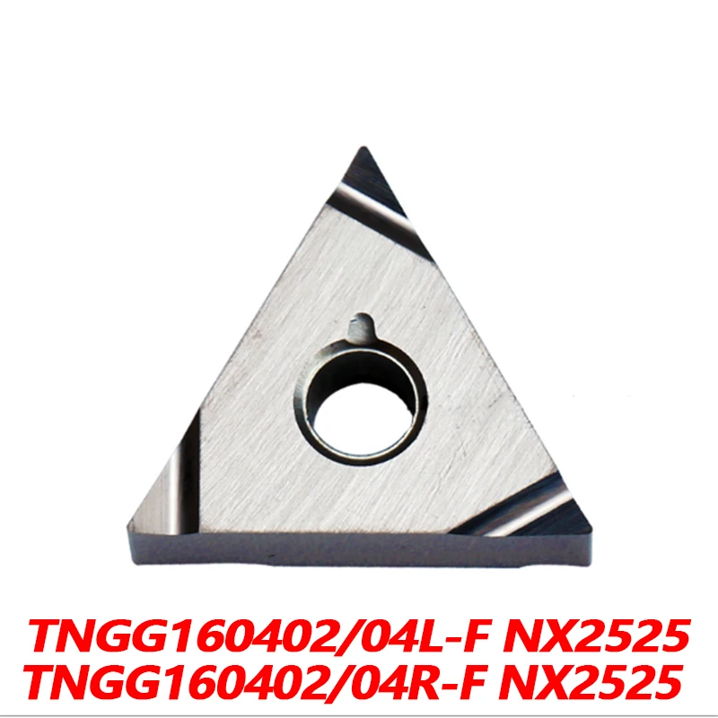 

100% Original TNGG TNGG160402L-F NX2525 TNGG160402R-F TNGG160404L-F TNGG160404R-F 10pcs CNC lathe Insertion Quality Assurance