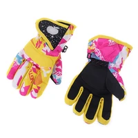geneic waterproof winter skiing snowboarding gloves warm mittens for kids full finger gloves strap for sports skiing cycling
