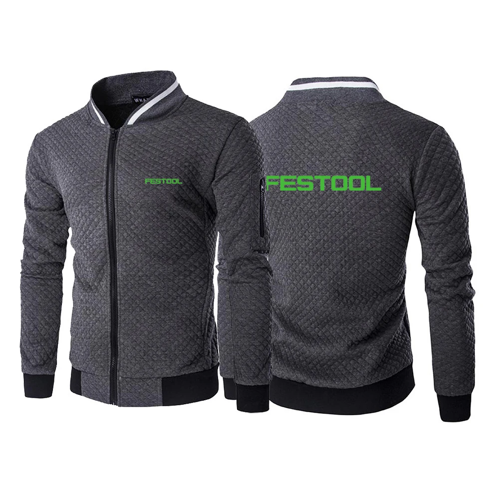 Куртка мужская с длинным рукавом на молнии принтом