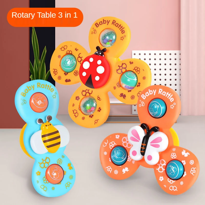 

Baby Sucker Rotating Music Cartoon Rattles Rotating Flower Baby Toy 3-6 Months 1 Years Old Christmas Toys Coax Baby Artifact