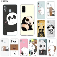 cute panda bear soft tpu phone case for samsung a72 a52 a51 a71 a41 a31 a32 a42 a21s a11 a50 a70 a10 a20 a30 a40 a12 a22 cover