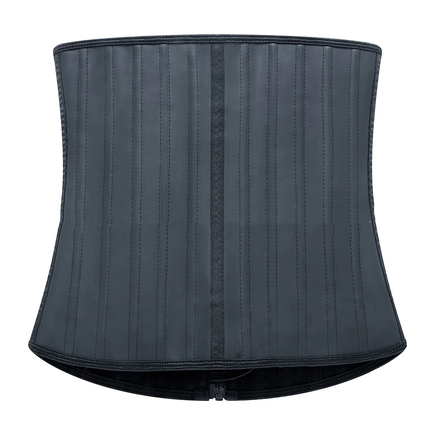 Corset Latex Glossy Nylon Zipper 25 Steel Rib Rubber Waist Trainer Body Shapers Modeling Strap Slimming Belts for Women | Женская одежда