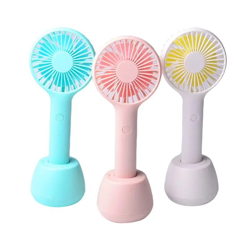 

Mini Mini Portable Handheld Fan 180 Degree Rotation Desktop USB Cooling Fan Cooler with Base 3 Adjustable Wind Speed for Travel