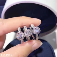 kjjeaxcmy fine jewelry mosang diamond 925 sterling silver new women ring support test elegant