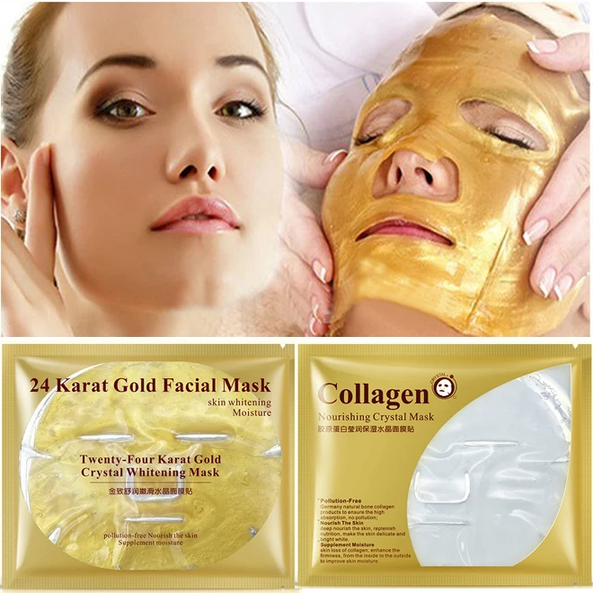 

Gold Collagen Mask Moisturizing Anti-aging and Anti-wrinkle Korean Cosmetics Crystal Gold Collagen Mask Facial Skin Care Tools