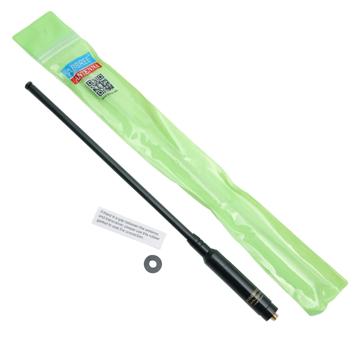 

ABBREE AR-660S SMA-Female High Gain Dual Band 144/430MHz Telescopic Antenna for Baofeng UV-5R BF-888S UV-82 UV-9R Walkie Talkie