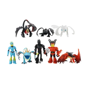 8 шт.компл. 8-13 см дракон милые игрушечные мини-фигурки мультфильм модель куклы