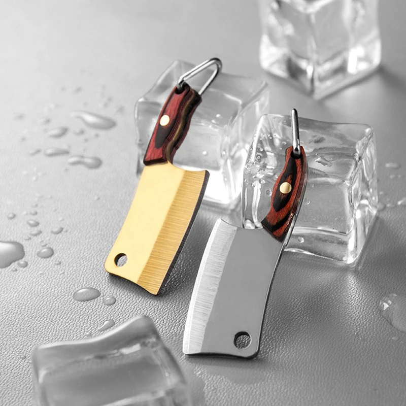 Кольцо для ключей из нержавеющей стали Миниатюрный карманный резец Овощечистка