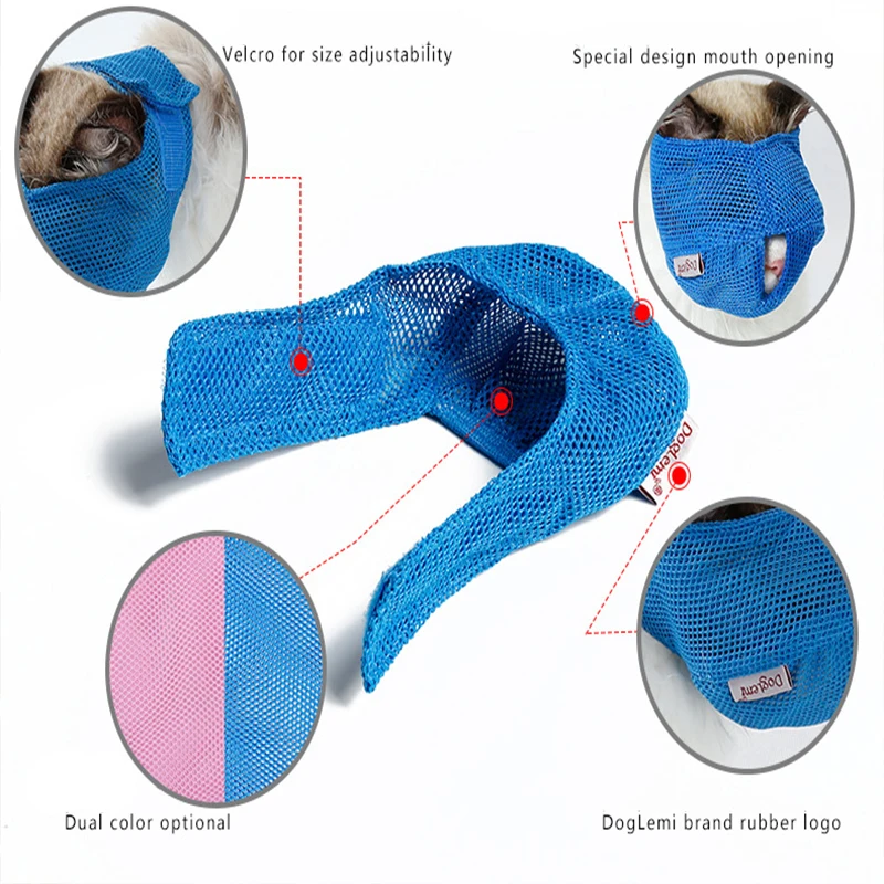 

Pet cat anti biting mouth cover medicine cutting cat nails anti barking head cover anti licking fast breathable cat mask