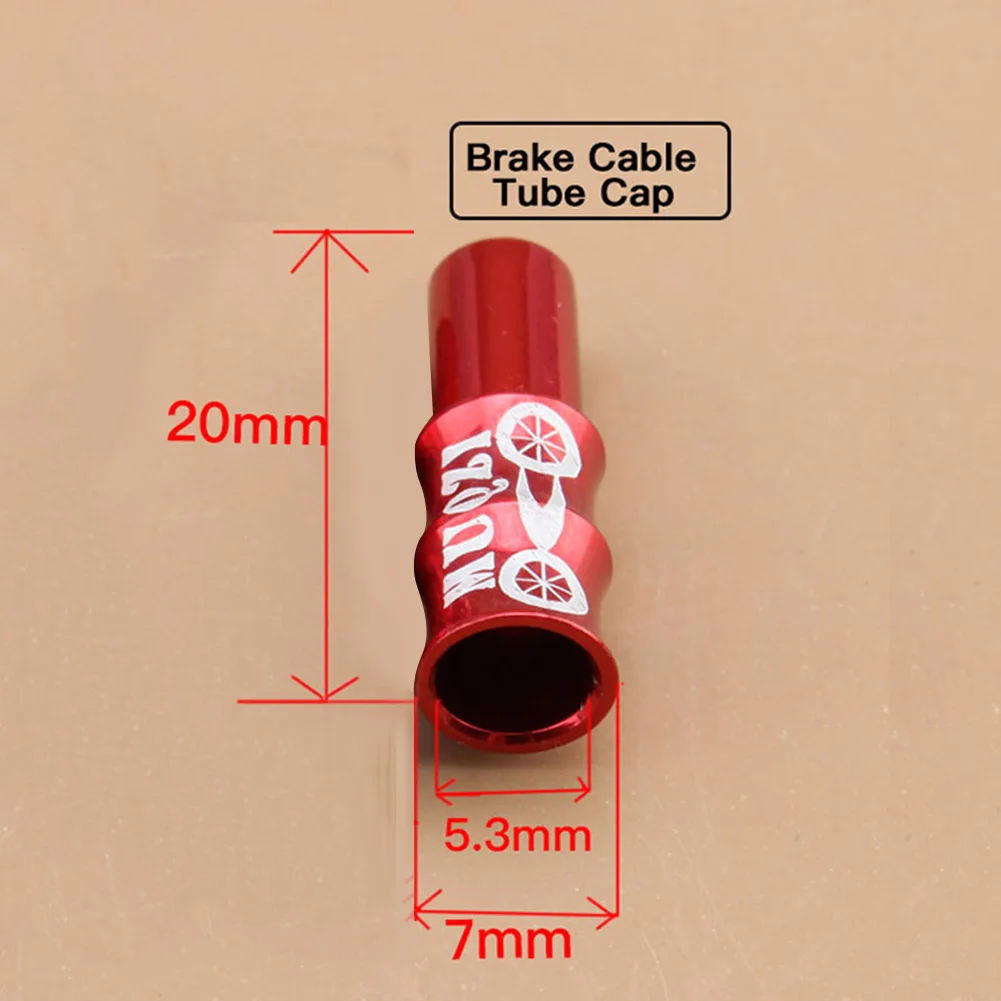 

MUQZI 10pcs Brake Cable End Cap Aluminum Shift Cover Portable Wire Tip MTB Bike Bicycle Waterproof Cycling Elements