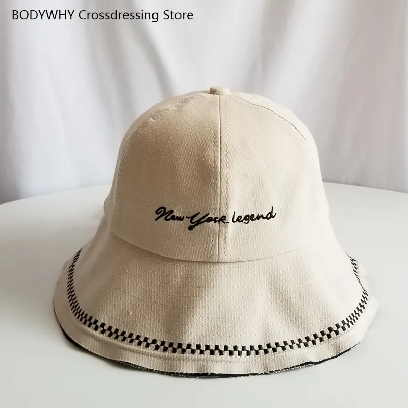 

Bucket Hat Women's Korean-style Summer College Style Sun-resistant Literature and Art Hipster Students Sun Hat Fashion
