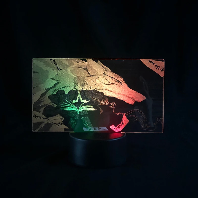 

Двухцветная светодиодная лампа с дистанционным управлением Нацумэ японское аниме Манга двухцветная 3D лампа украшение для детей