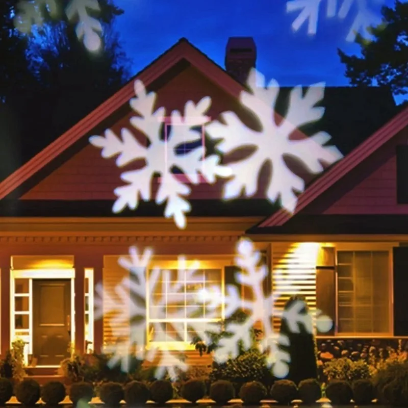 Уличный светодиодный прожектор со снегом водонепроницаемый проектор для