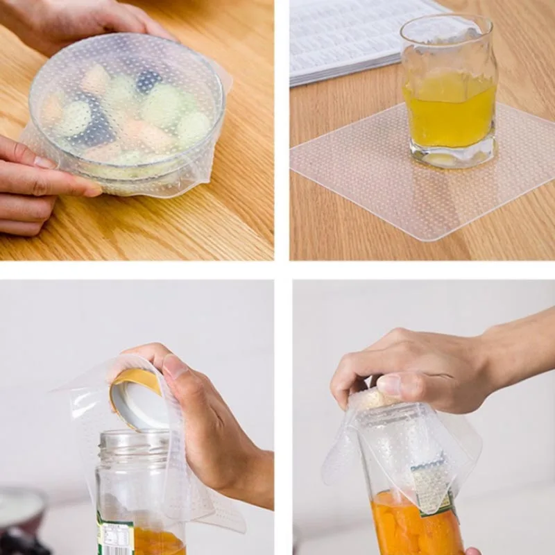 Многофункциональное многоразовое Силиконовое уплотнение для пищевых продуктов