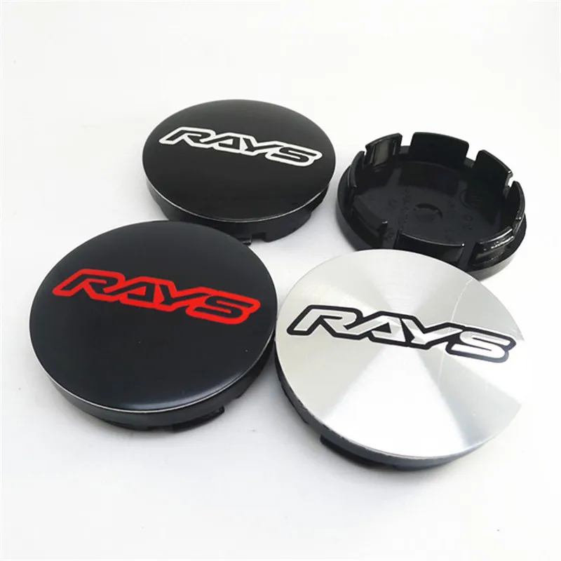 

4pcs 56mm Rays Racing Wheel Center Caps Hub Car Styling Rims Replacement Rims Cover Emblem Badge Auto Accessories